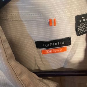Van Heusen gray dress shirt medium 15-15.5